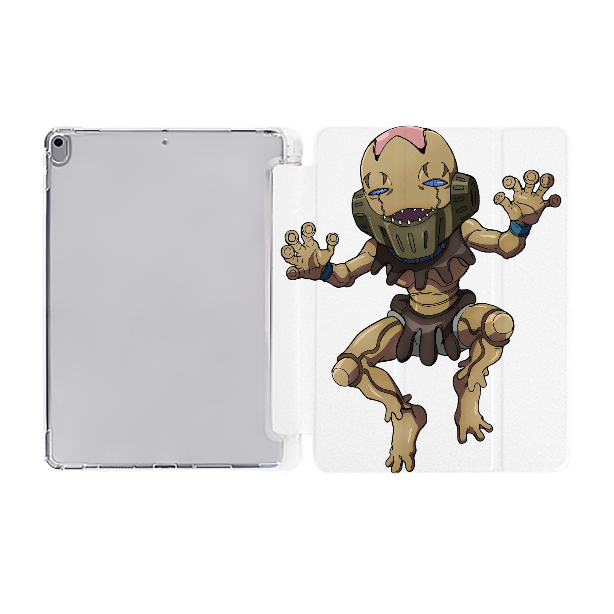 （画像用） ジョジョの奇妙な冒険 JoJo's Bizarre Adventure IPad ケース ペン収納付き 三つ折りスタンド PUレザー×シリコン 対応機種9.5/10.5/10.9インチ